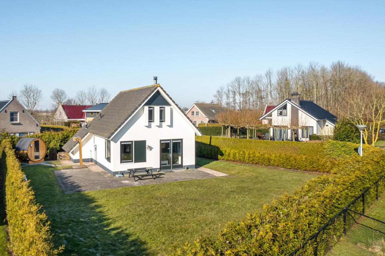 The Frisian Beach House Met Scandinavische Barrel Sauna Villa Tzummarum Exterior photo